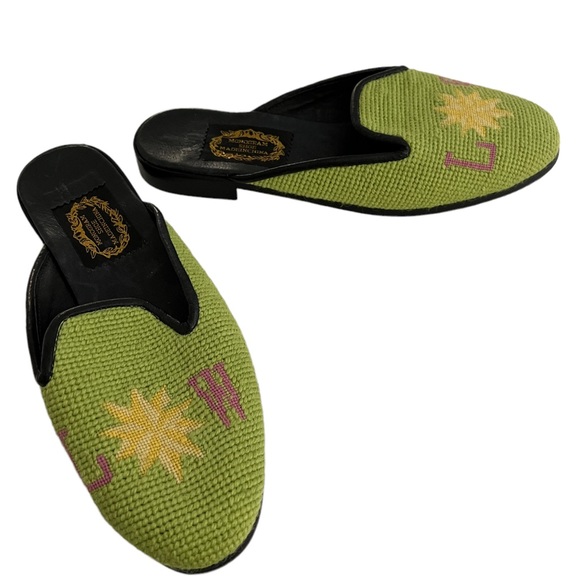 Larkspur needlepoint slides new monogram L W - Picture 2 of 3